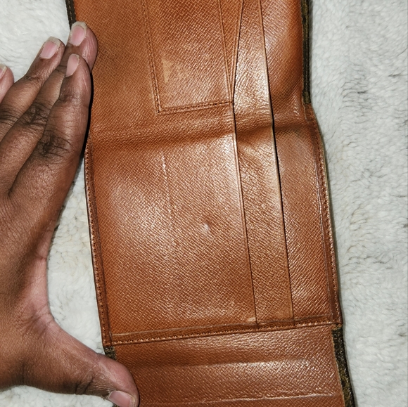 LOUIS VUITTON MONOGRAM CANVAS DOUBLE SNAP VINTAGE  WALLET ! - Picture 3 of 16